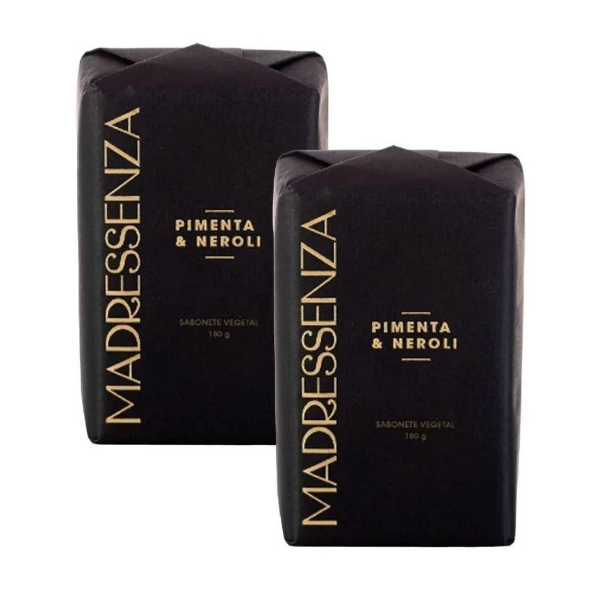Madressenza Kit 2 Sabonetes em Barra Pimenta & Neroli 180g