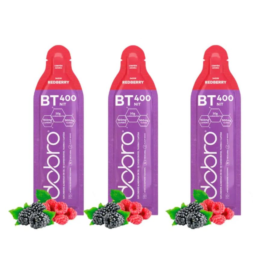 Dobro Bt Nitrato 400 Gel 3 Sachês 30g Carboidrato Redberry