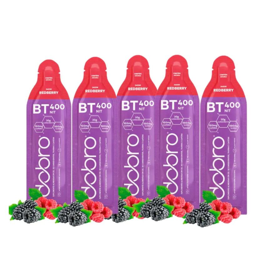 Dobro Bt Nitrato 400 Gel 5 Sachês 30g Carboidrato Redberry