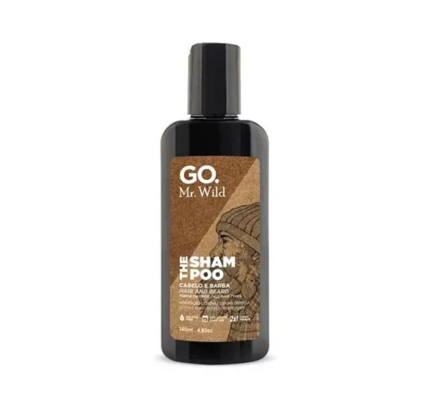 Go Man Mr. Wild The Shampoo Cabelo e Barba 140ml