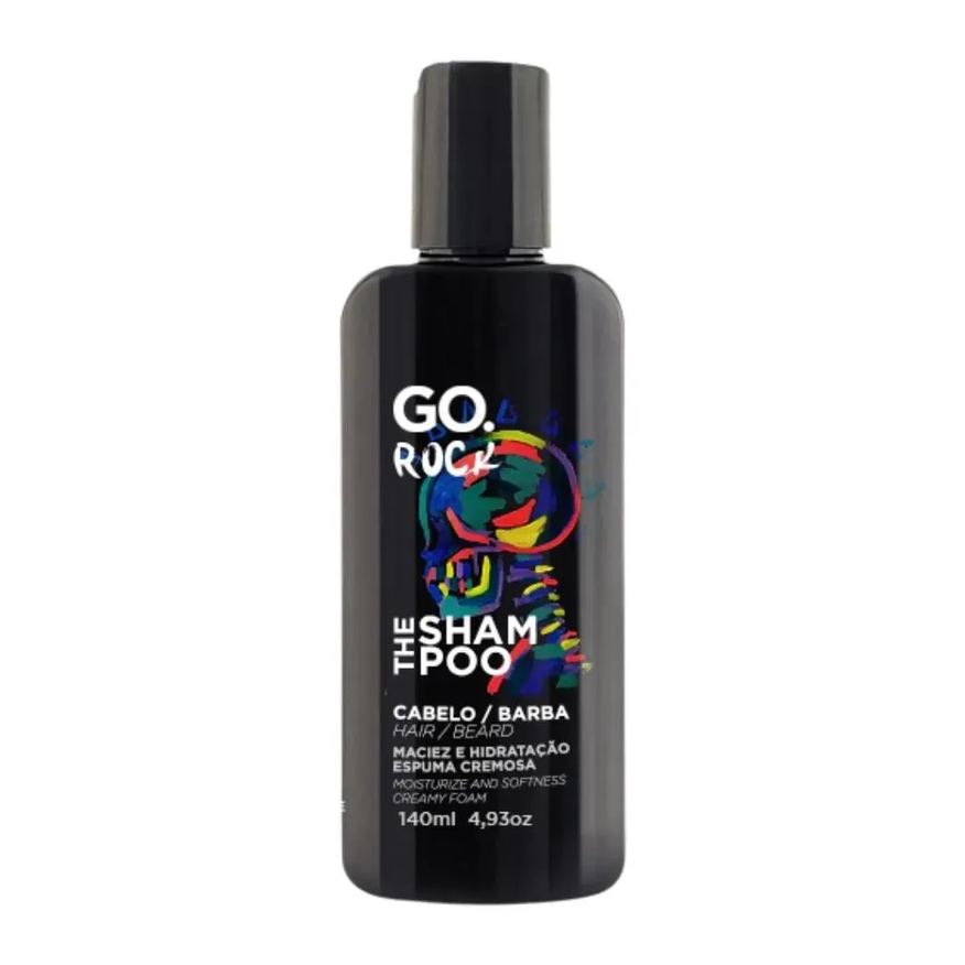 Go Man Rock The Shampoo Cabelo e Barba 140ml