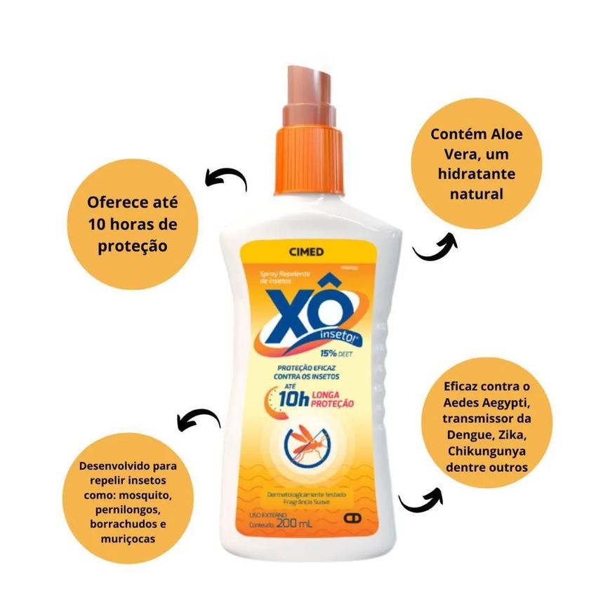 Cimed Spray Repelente de Insetos Xô Inseto 200ml