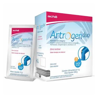 Artrogen Colágeno Duo Sabor Laranja com Abacaxi – 30 Sachês de 11g cada