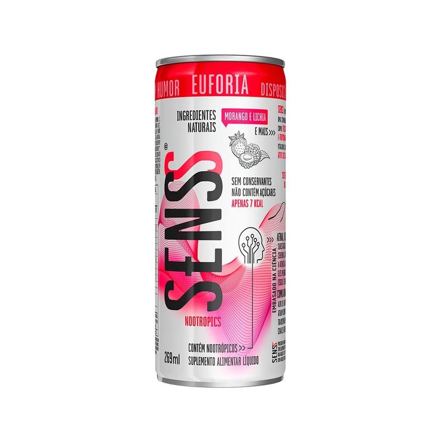 Senss Suplemento Alimentar Líquido Euforia Morango e Lichia 269ml