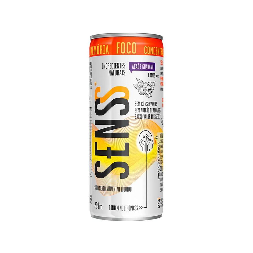 Senss Suplemento Alimentar Líquido Foco Açaí e Guaraná 269ml