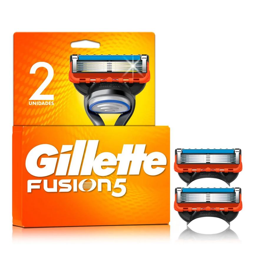Gillette Carga para Aparelho de Barbear Fusion 5 com 2 unidades
