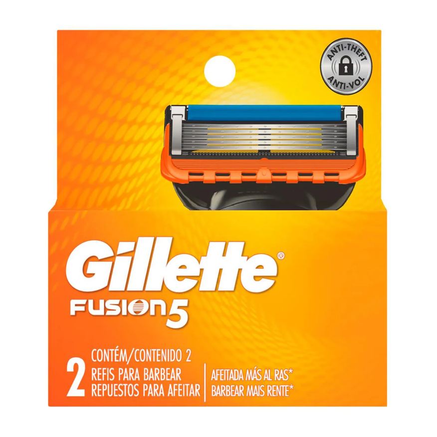 Gillette Carga para Aparelho de Barbear Fusion 5 com 2 unidades