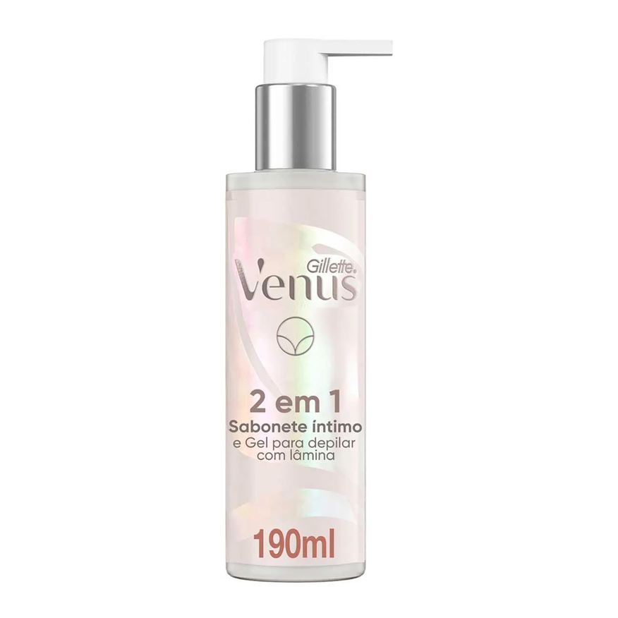 Venus Sabonete Íntimo e Gel para Depilação Gillette Especial para Área Íntima 2 em 1 190ml