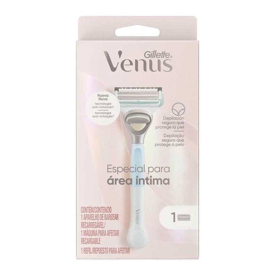 Gillette Aparelho de Depilar Recarregável Venus Especial para Área Íntima 1 Unidade