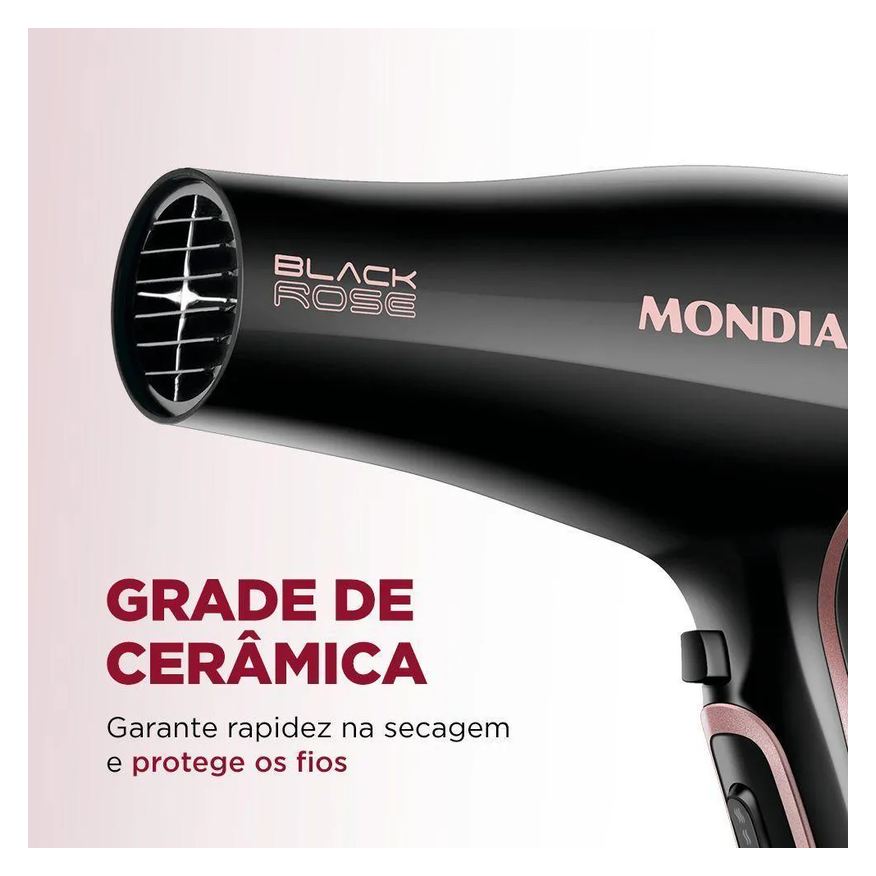 de Secador Cabelos Black Gold Scn-02 127v/60hz