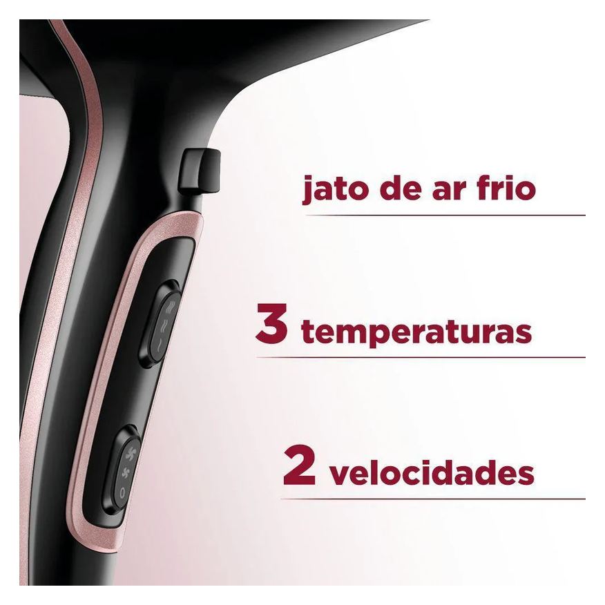 de Secador Cabelos Black Gold Scn-02 127v/60hz