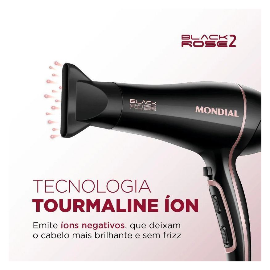 de Secador Cabelos Black Gold Scn-02 127v/60hz