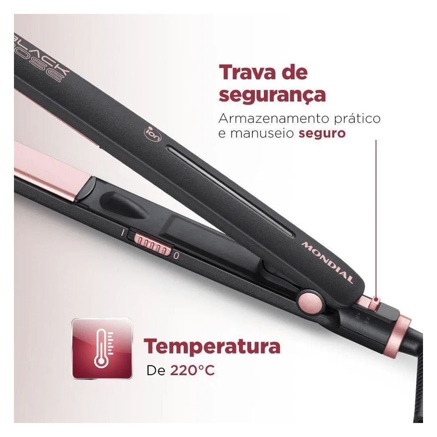 Alisadora Prancha Black Rose P-27 Biv