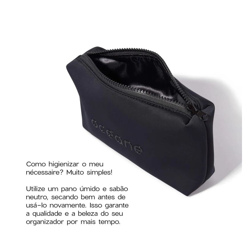 Nécessaire Kit Preto Daily Makeup + Nécessaire Preto Best Travel (2 Produtos)
