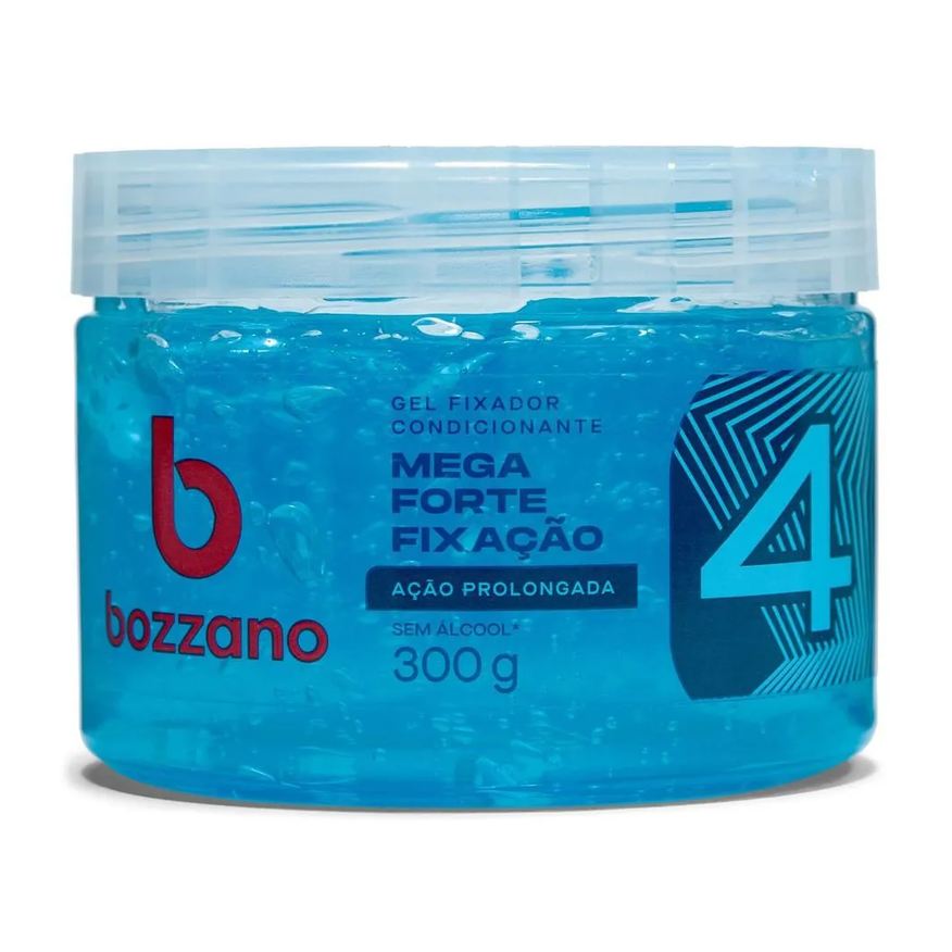 Bozzano Gel Fixador Ação Prolongada 4.mega Forte Fixação 300g