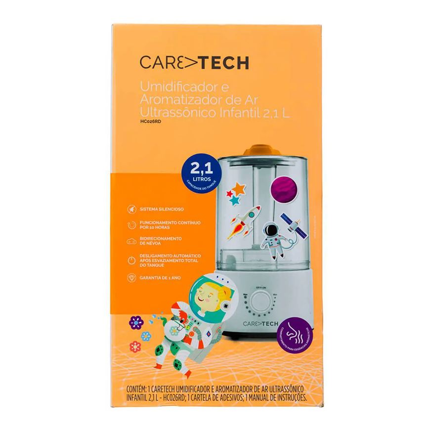 Umidificador e Aromatizador de Ar Infantil Caretech HC026RD 2,1L