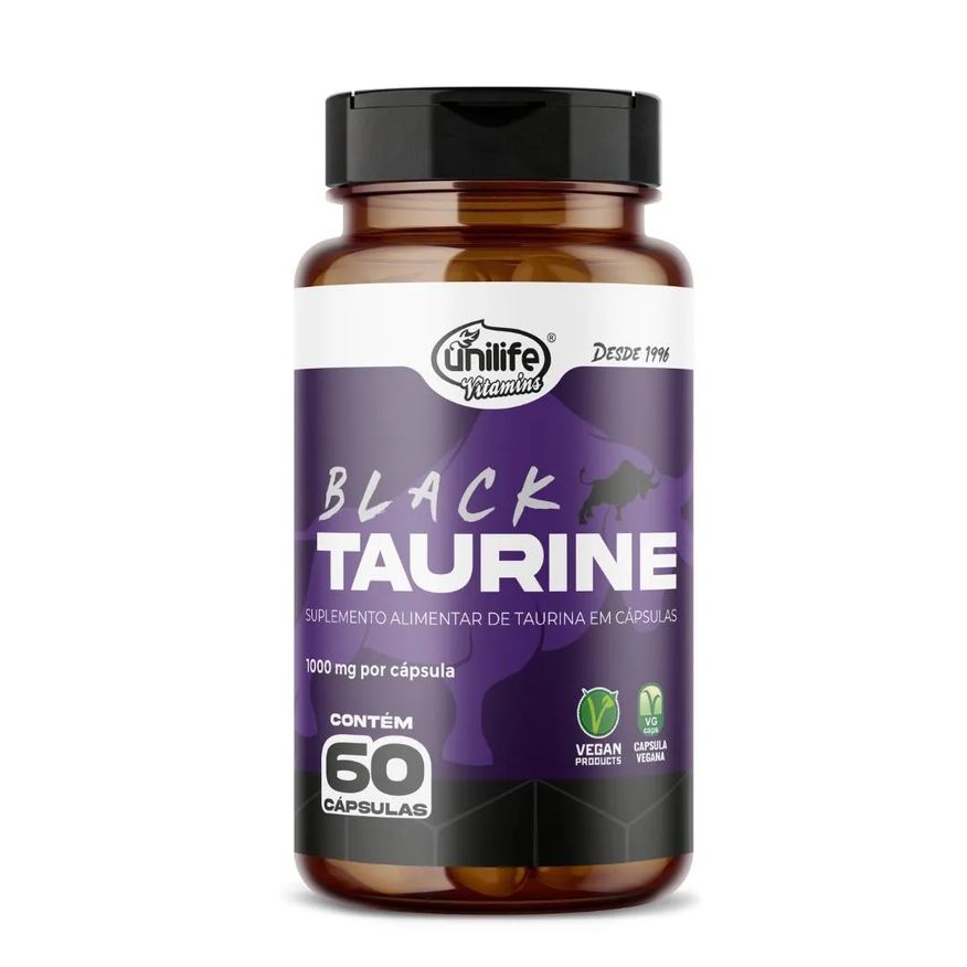 Unilife Taurina Black Taurine 60 cápsulas 1130mg