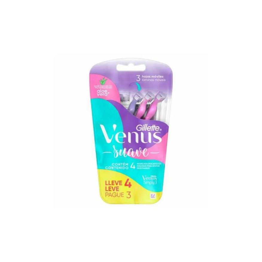 Gillette Aparelho Depilatório Venus 3 Simply Lv4 Pg3