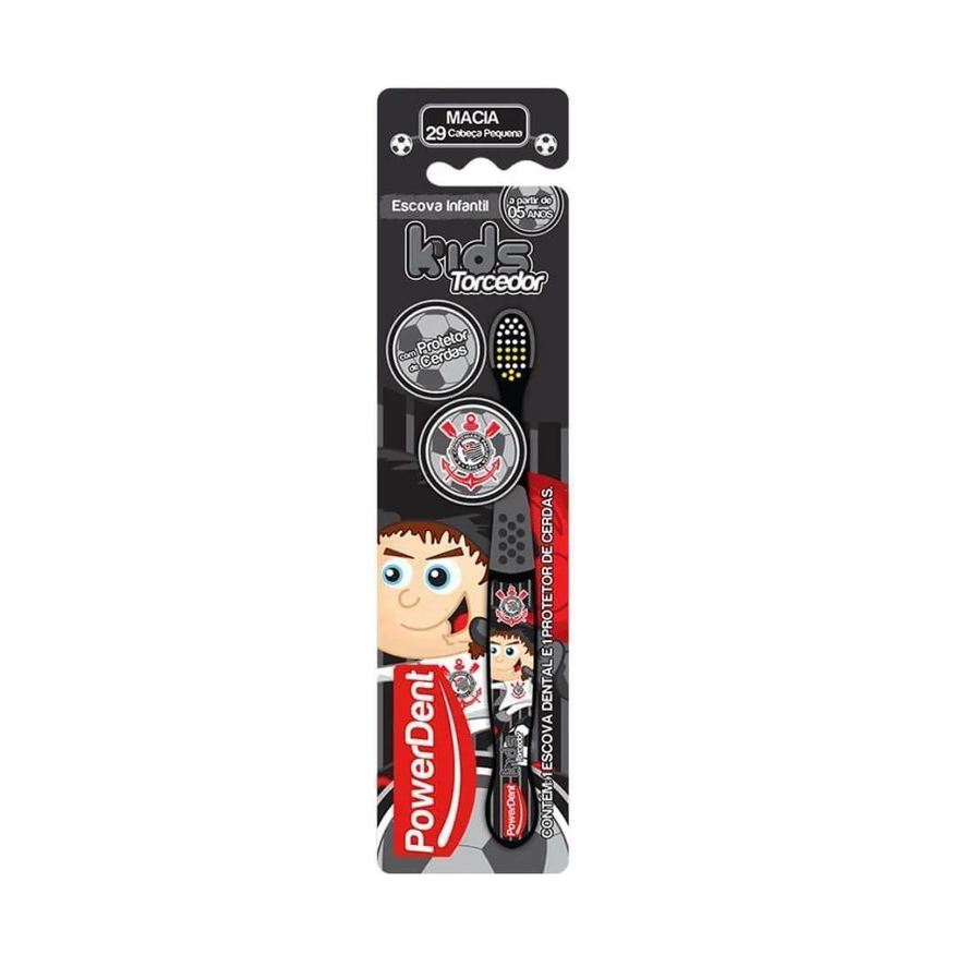 Powerdent Escova Torcedor Kids Corinthians Ref:1286
