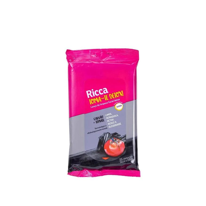 Ricca Lenco Limpeza Facial Detox 3772