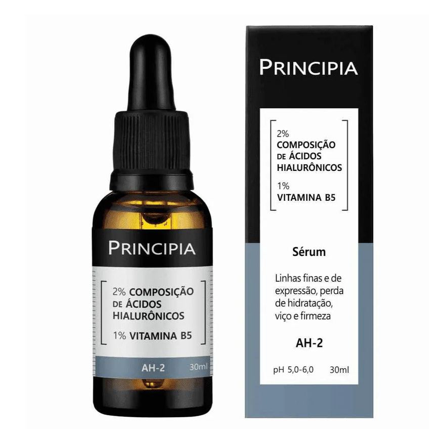 Principia Sérum Hidratante Antissinais 2% Ácido Hialurônicos + Vitamina B5 Skincare Ah-2 Com 30ml