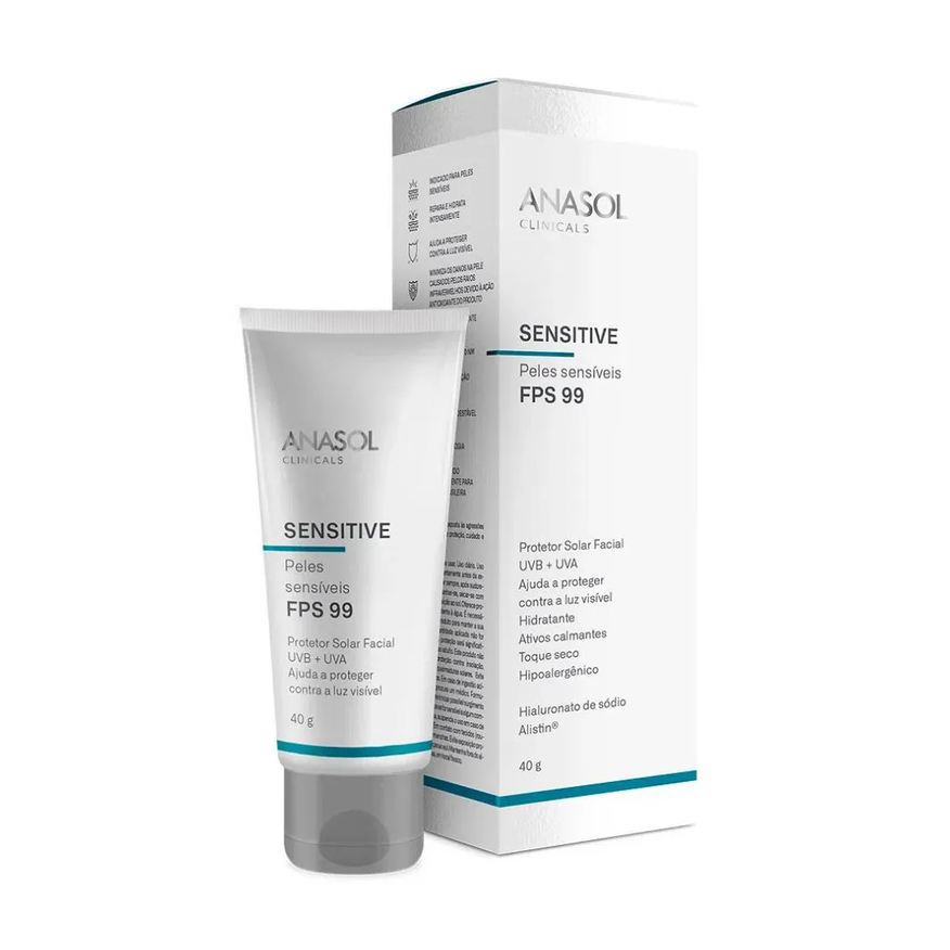 Anasol Protetor Solar Facial Sensitive Fps 99 40g