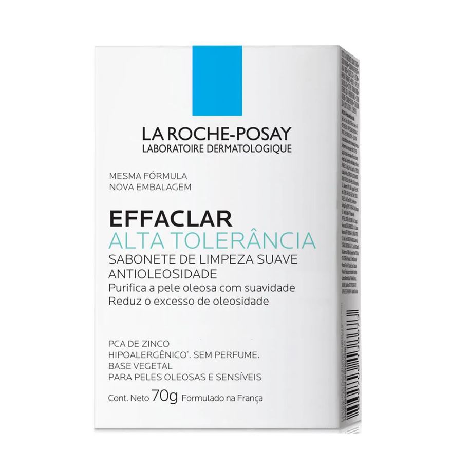 La Roche-Posay Effaclar Alta Tolerância Sabonete Pele Oleosa E Sensível 70g