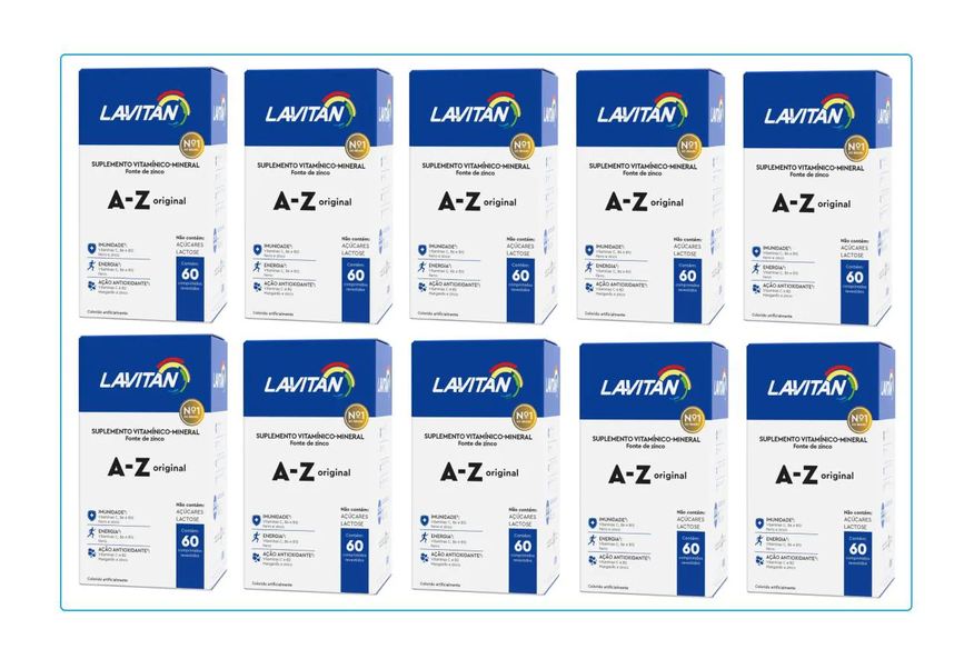 Cimed Kit 10 Lavitan A-z Original Suplemento com 60 cápsulas