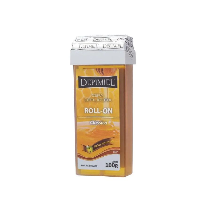 Depilatória Cera Roll On Depimiel Amarelo Refil 100g