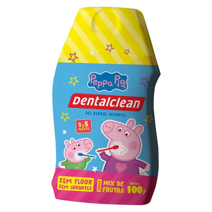 Dentalclean Gel Dental Infantil Peppa Pig - Sem Fluor - 100g