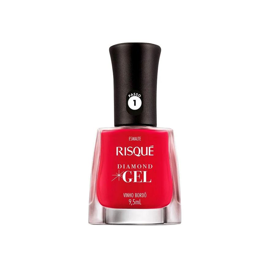 Risqué Esmalte Risque Diamond Gel Cremoso Vinho Bordo