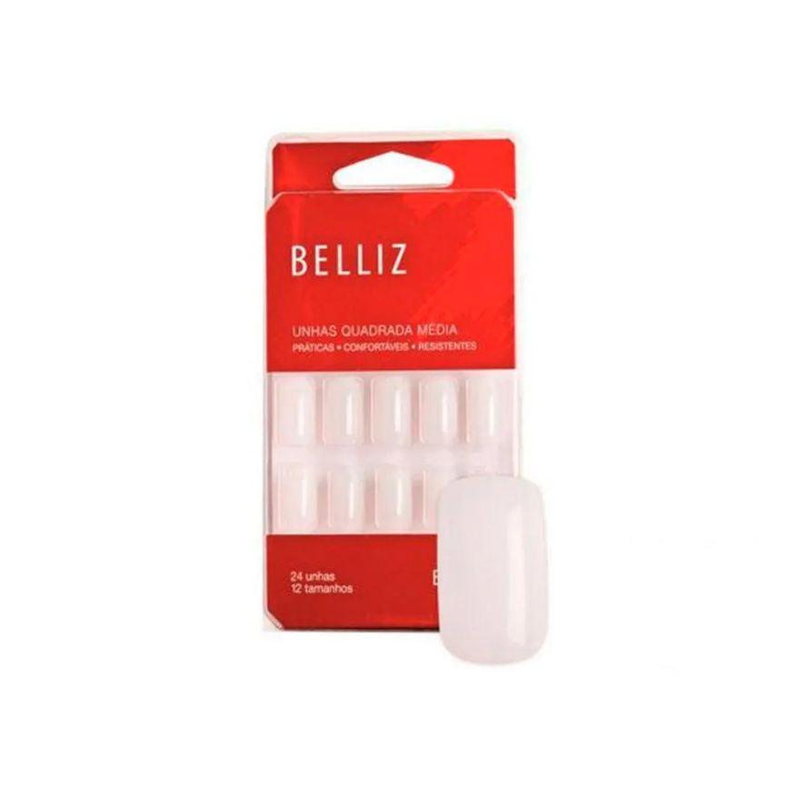 Big Universo Unhas Postiças Belliz Quadrada Média 1201