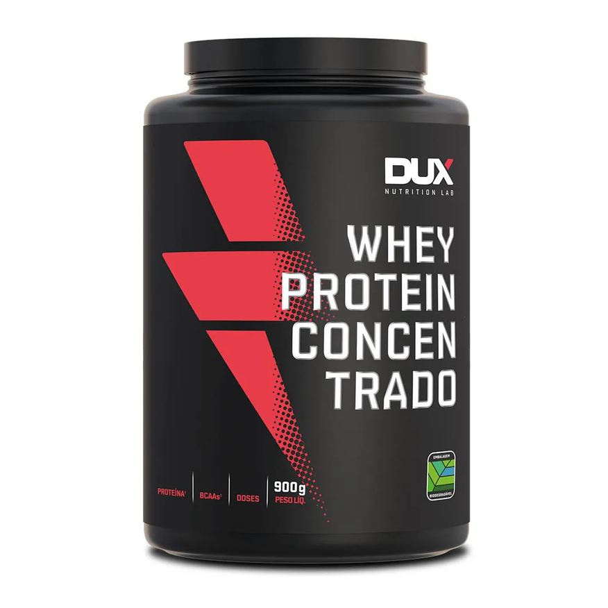 Dux Whey Protein Concentrado Pote 900g - Doce de Leite