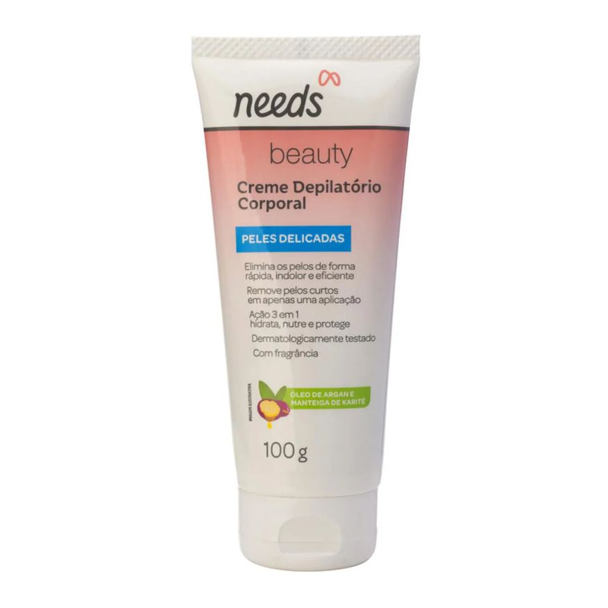 Needs Creme Depilatório Corporal Beauty Pele Delicada 100g