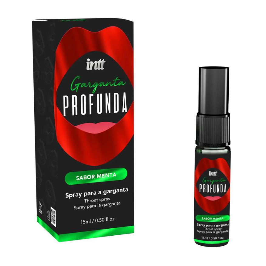 Intt Cosméticos Garganta Profunda Spray Dessensibilizante 15ml - Intt Menta