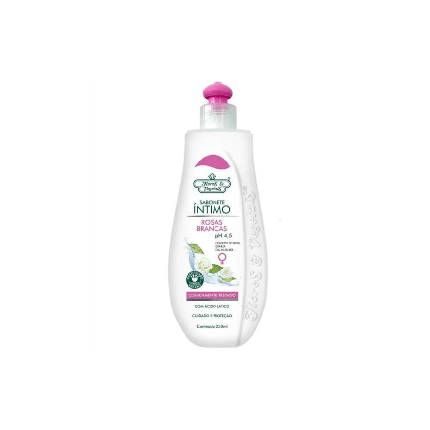 Flores e Vegetais Sabonete Íntimo Rosas Brancas 250ml