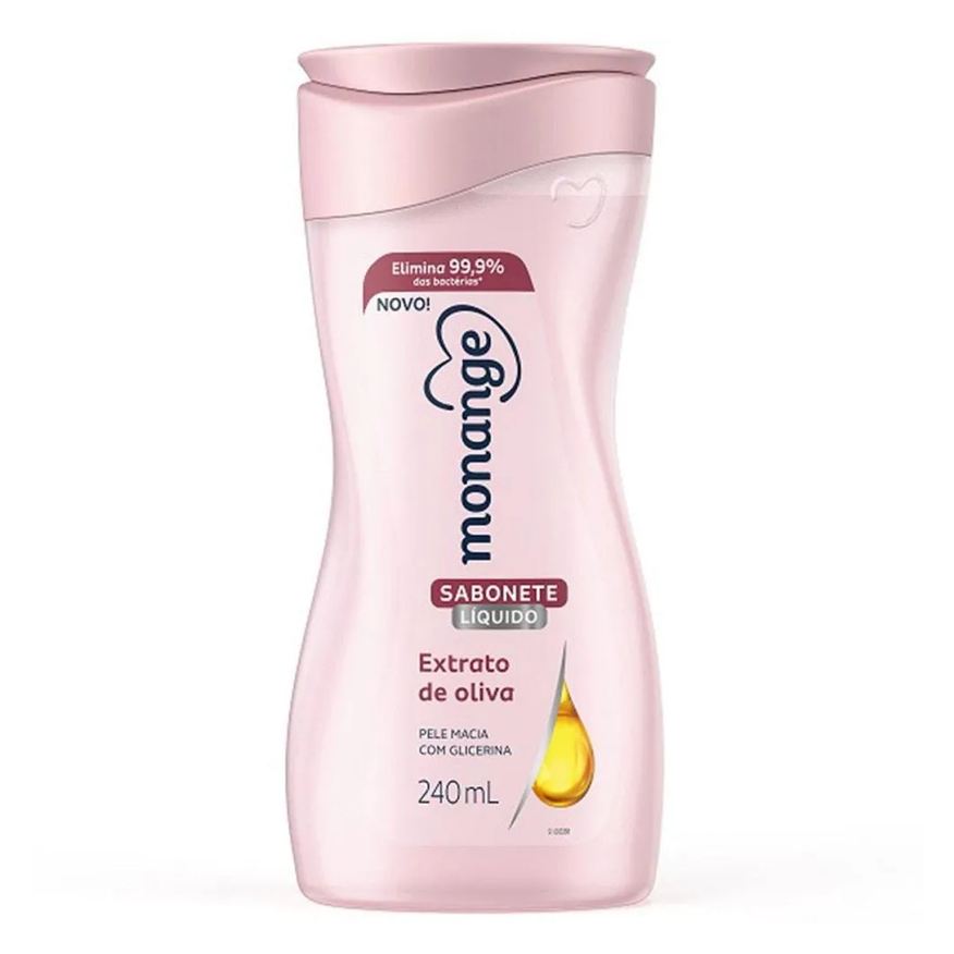 Monange Sabonete Líquido Extrato de Oliva 240ml