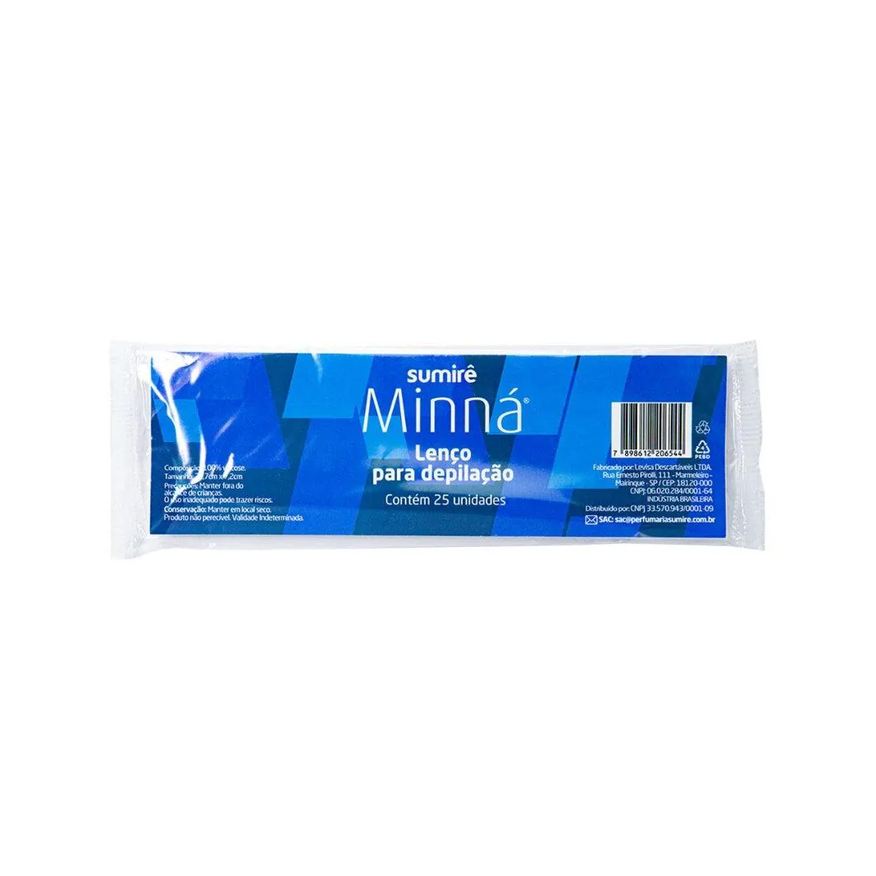 Minná Lenço Depilação 100% Viscose 25un