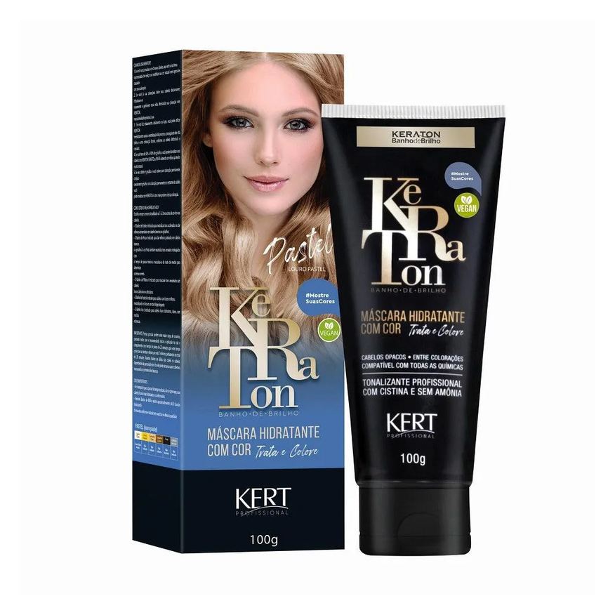 Keraton Tonalizante Banho de Brilho Louro Pastel 100g