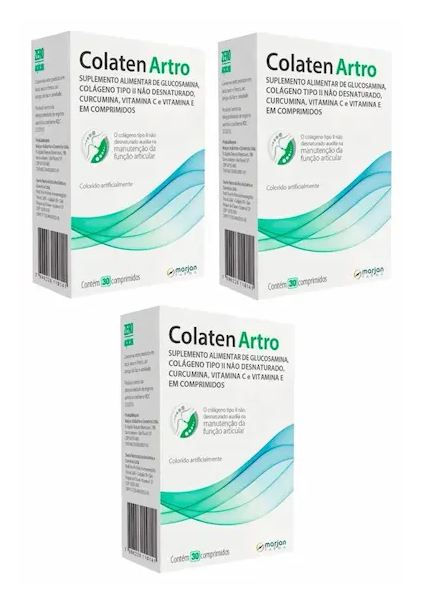 Caixas 3 Colaten Artro – Suplemento Para Articulações – 30 Comprimidos