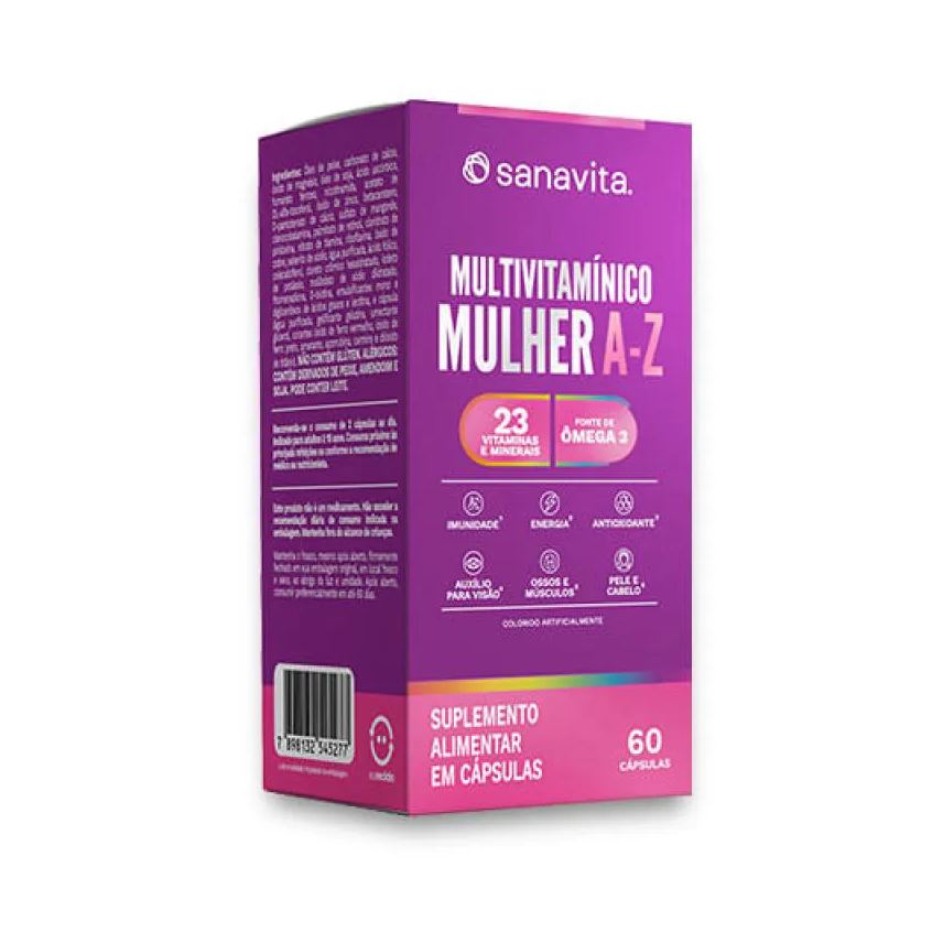 Sanavita Multivitamínico Mulher A-z Frasco. 60 cápsulas
