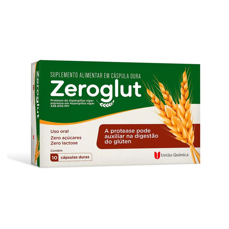 União Química Zeroglut 348.000 PPI 10 cápsulas