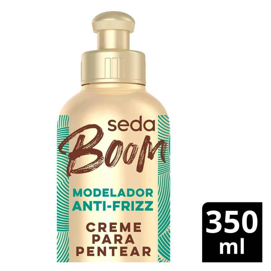 Seda Creme de Pentear Cabelo Cacheado Boom Pro Curvatura Antifrizz 350ml