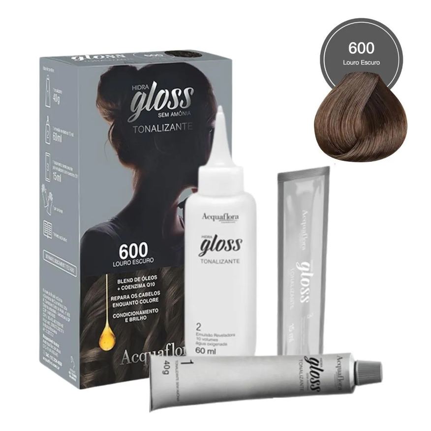 Acquaflora Tonalizante Hidra Gloss 600 Louro Escuro