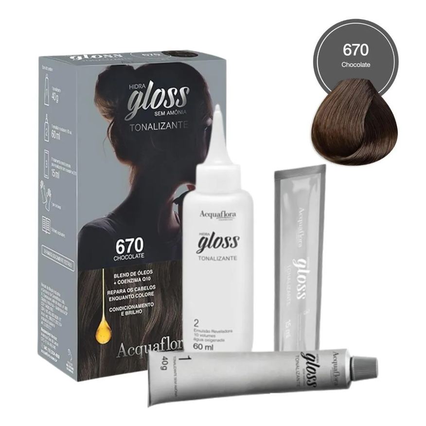 Acquaflora Tonalizante Hidra Gloss 670 Chocolate