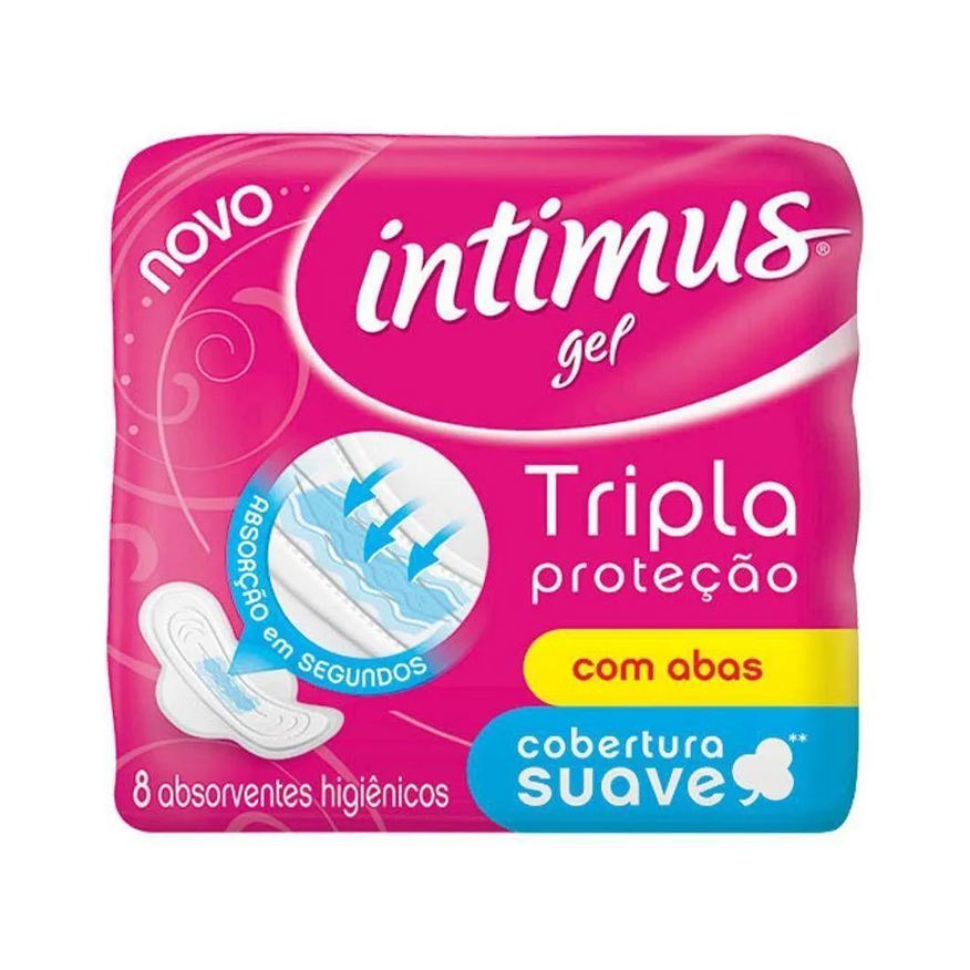 Nivea Absorvente Intimus Gel com Abas 8 unidades