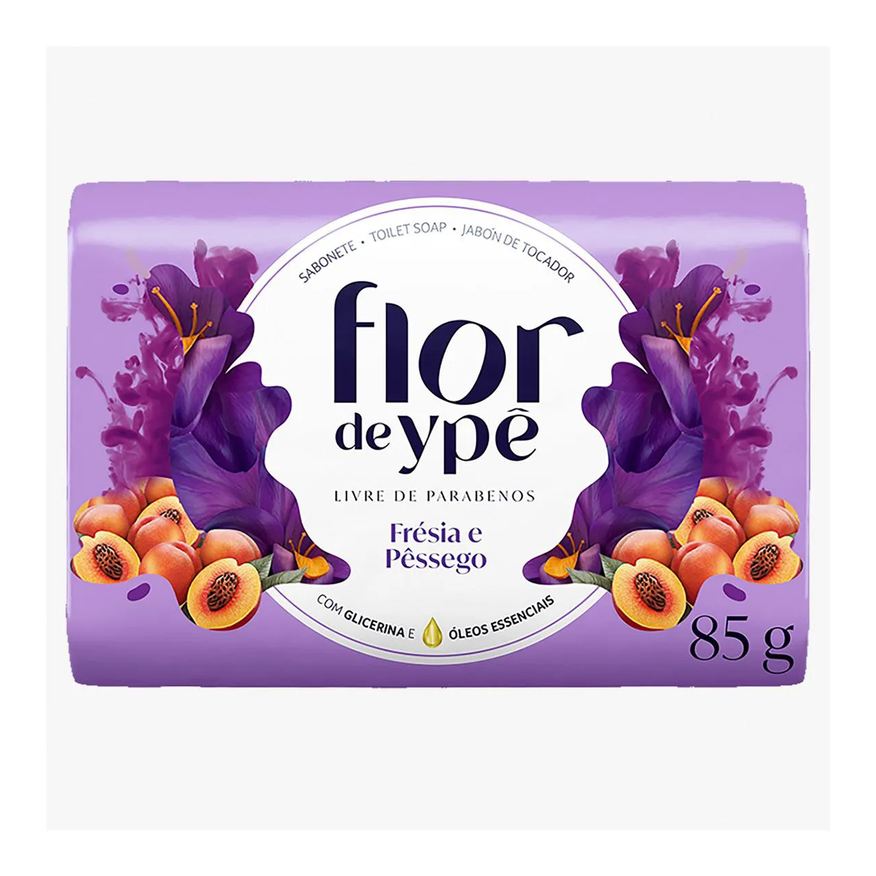 Ypê Sabonete em Barra Flor de Frésia e Pêssego 85g