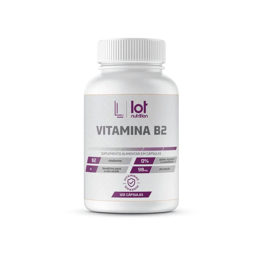 Lot Nutrition Vitamina B2 Riboflavina 120 cápsulas