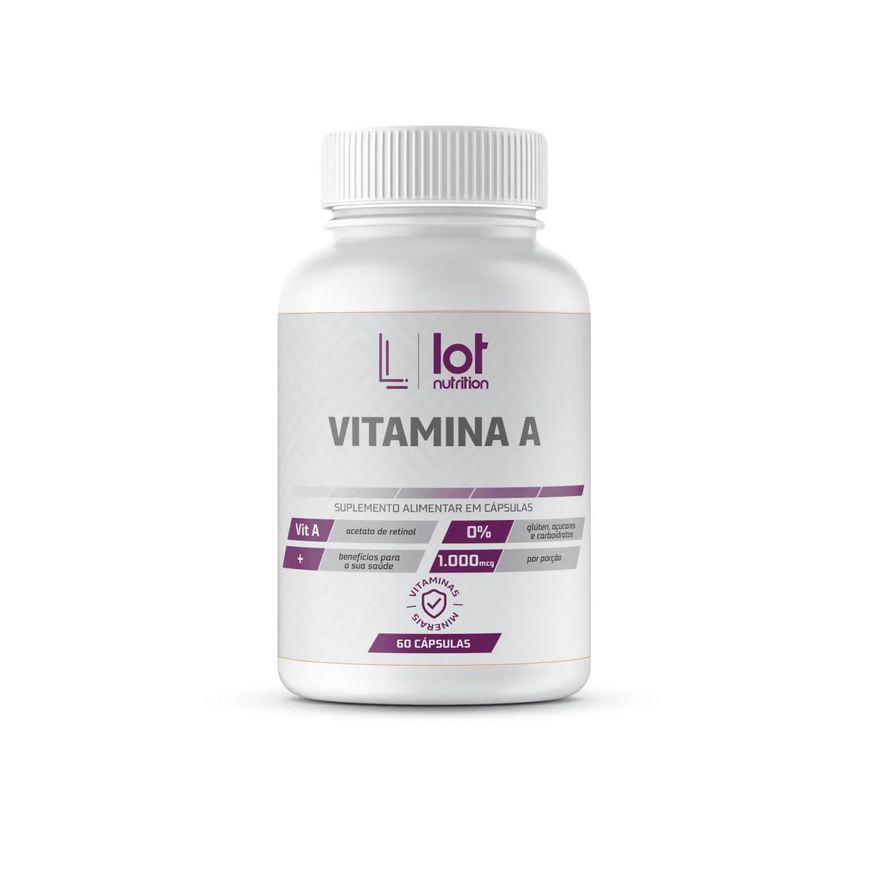Lot Nutrition Vitamina A 1.000mcg 60 cápsulas