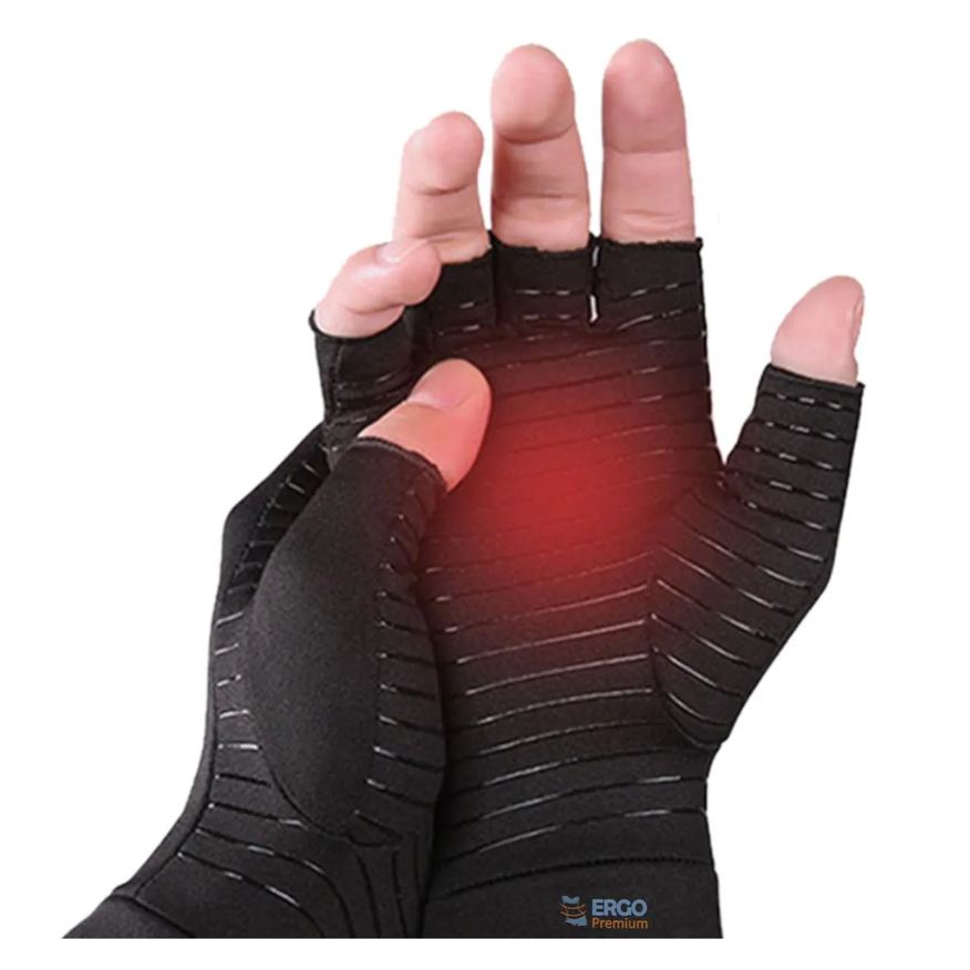 Ergo Premium Par de Luvas sem Dedos para Exercícios Treino Pilates Anti Lesões Calos e Bolhas Original
